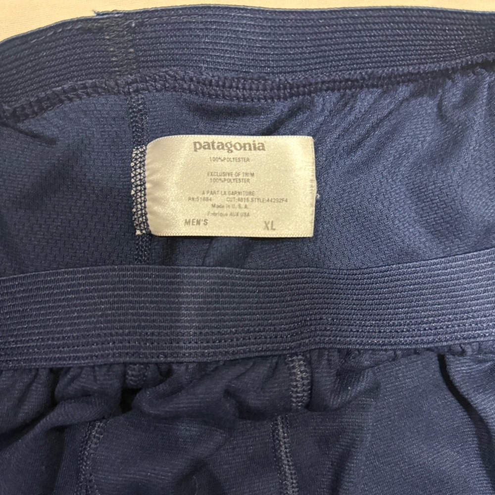 Vintage Patagonia Capilene Base Layer Pants XL Blue Made in USA Midweight 90s - Picture 5 of 6